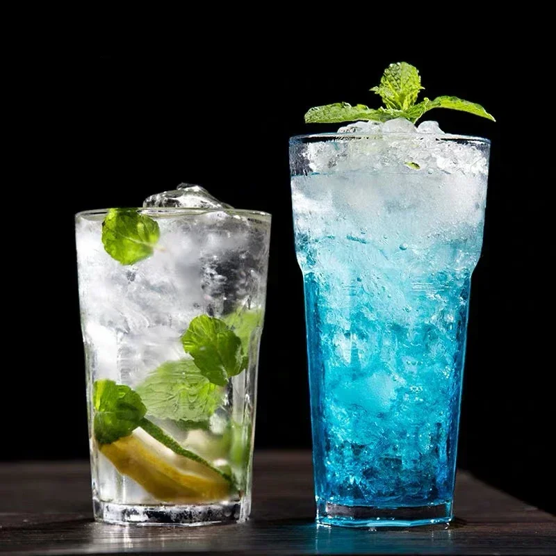 Прозрачная акриловая чашка для воды стакан сока напитков устойчивая к перерыву