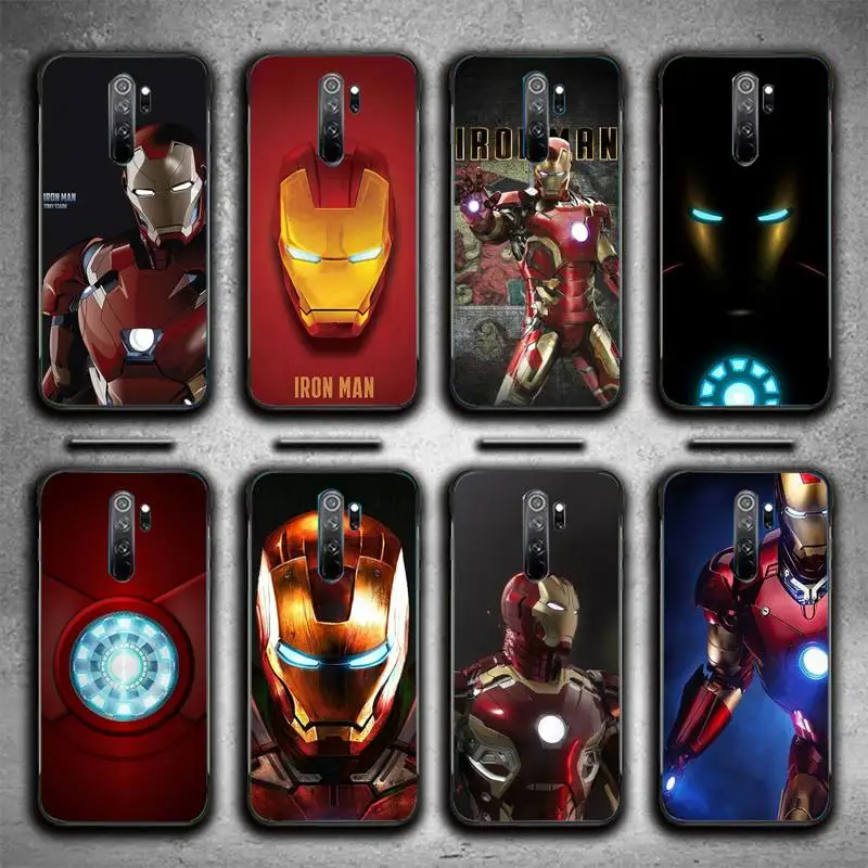 

Iron Man Phone Case For Redmi 9A 8A 6A Note 9 8 10 11S 8T Pro Max 9 K20 K30 K40 Pro PocoF3 Note11 5G Case
