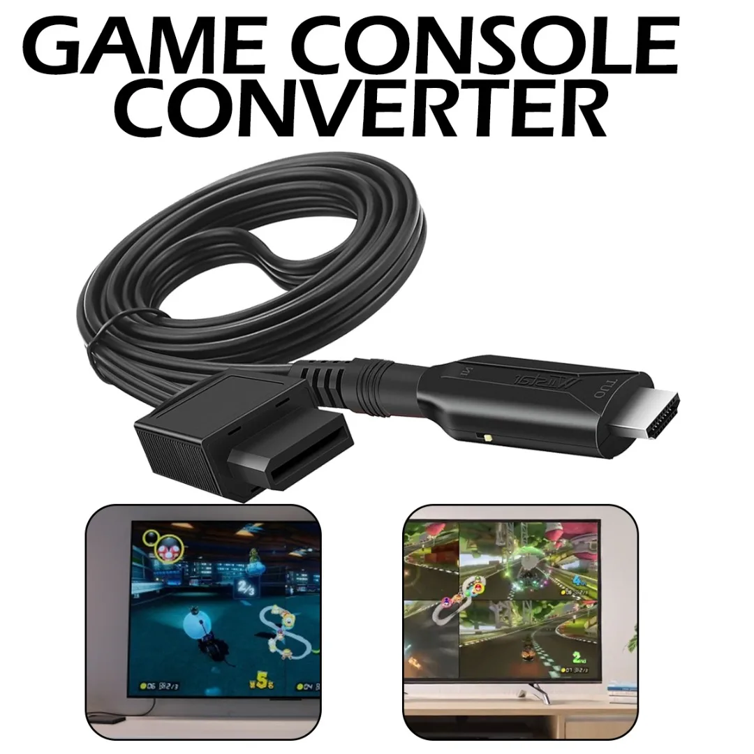 Wii to HDMI Adapter Converter with USB Cable High Speed Conversion Cord Add HDMI Output Function to WII Game Console Brand New