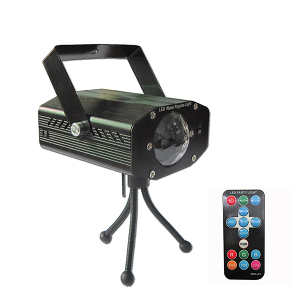 

7 Colors Led KTV Microphone Effect Accessories Party Water Ripples Stage Light Sound Activated Remote Control Banquet Bar DJ