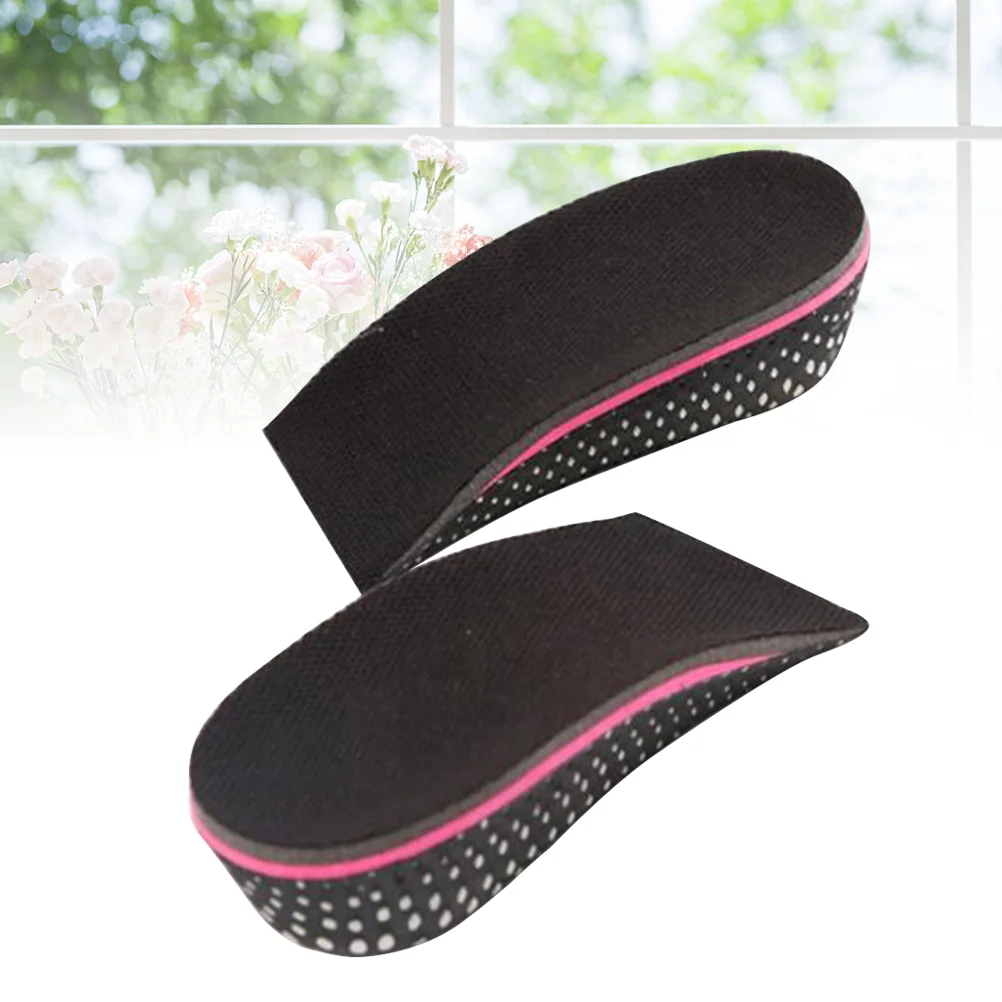 

1 Pair of 5cm Height Increase Half Insole Heel Inserts Invisible Shoe Lifts Shoe Elevator Inserts for Men Women