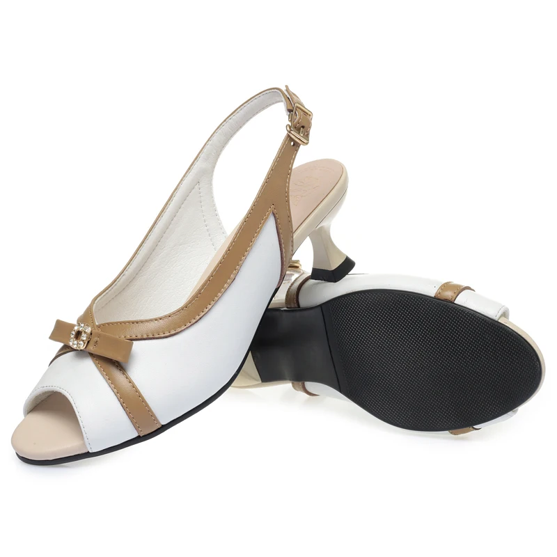 AIYUQI Sandals Women Fish Mouth 2023 Summer New Stiletto Heel Women Sandals Large Size Sexy Bow Mid-heel Sandals Women