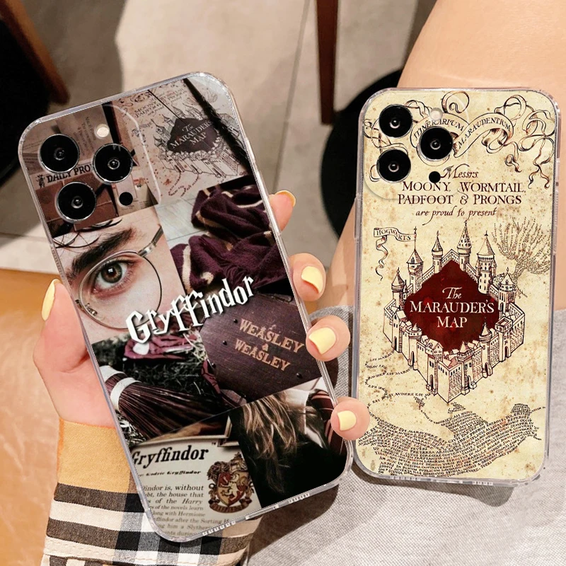 

Movie Harry Potter Wizard Phone Case For Apple iPhone 14 13 12 11 SE XS XR X 7 8 6 5 Plus Pro MAX 2020 Transparent Cover