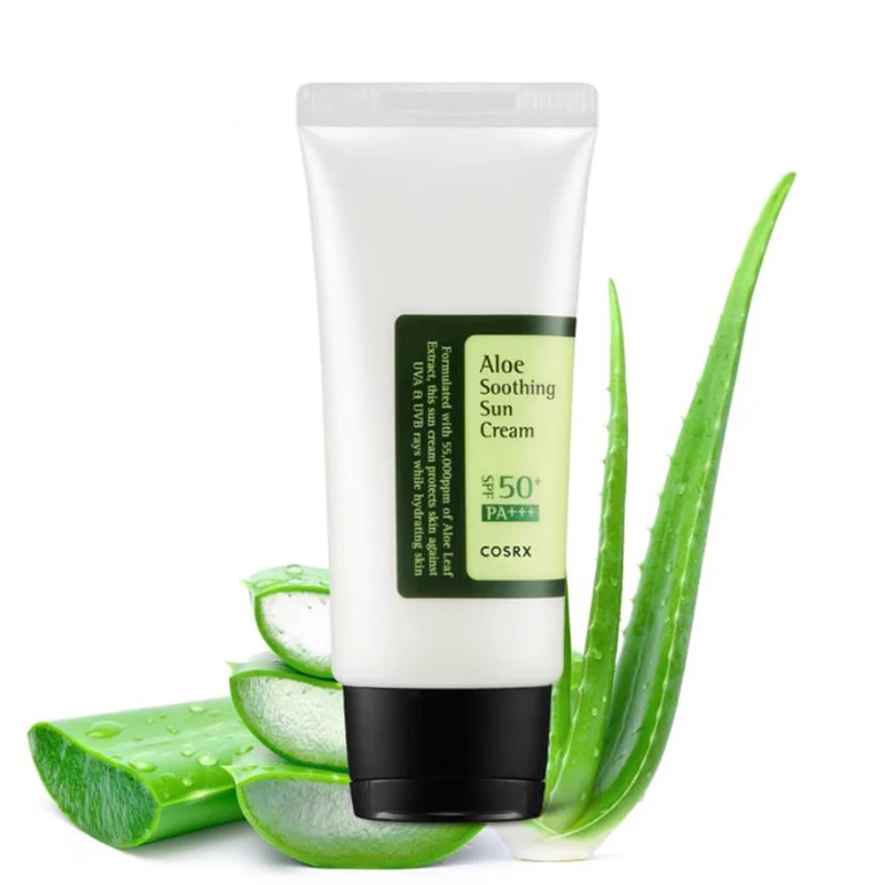 

COSRX Aloe Soothing Sun Cream SPF50+ PA+++ Sunscreen Cream Protector Facial Sun Block Isolation Lotion Korea Cosmetics 50ml