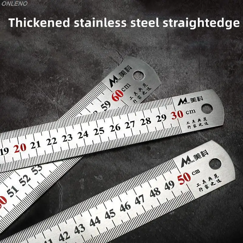 Линейка двусторонняя из нержавеющей стали 15/20/30/50 см |