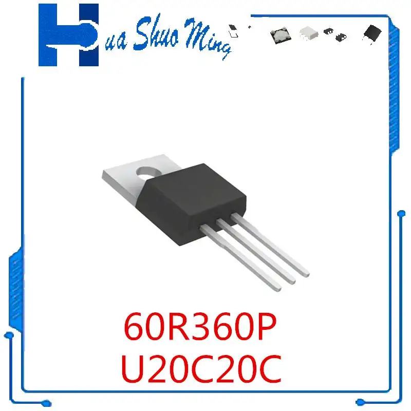 

10Pcs/Lot U20C20C 20A/200V 60R360P MMP60R360PTH TO-220