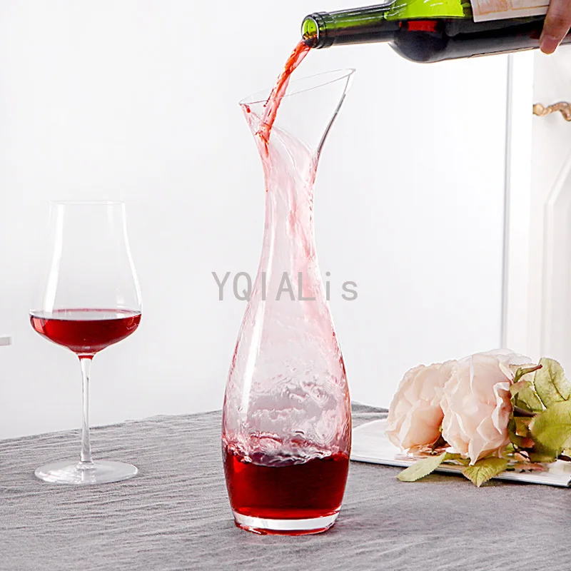 

1500ml Big Belly Lead-Free Crystal Glass Wine Decanter Family Bar Practical Red Wine Exquisite Pourer Tool