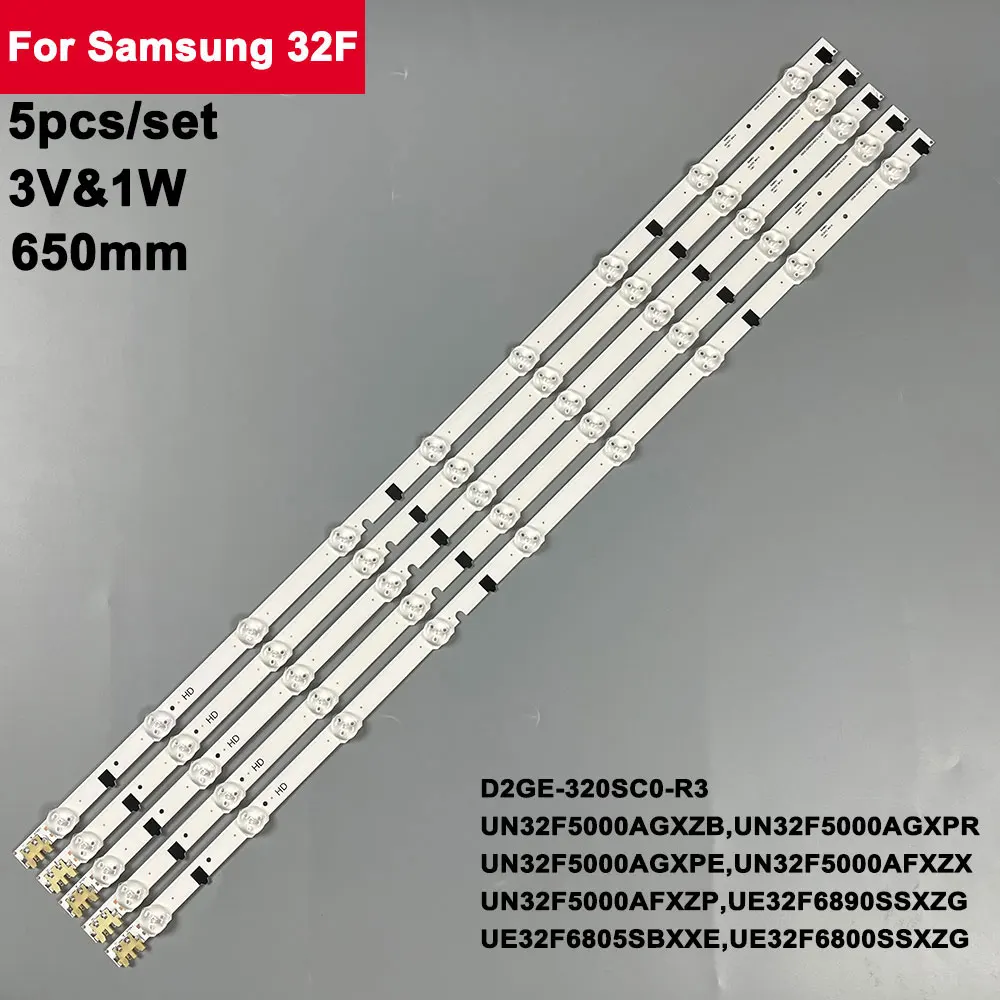 

5Pcs 3V 650mm LED Tv Backlight Strip for Samsung 32f UN32F5000AGXZB UN32F5000AGXPR UN32F5000AGXPE UN32F5000AFXZX UN32F5000AFXZP