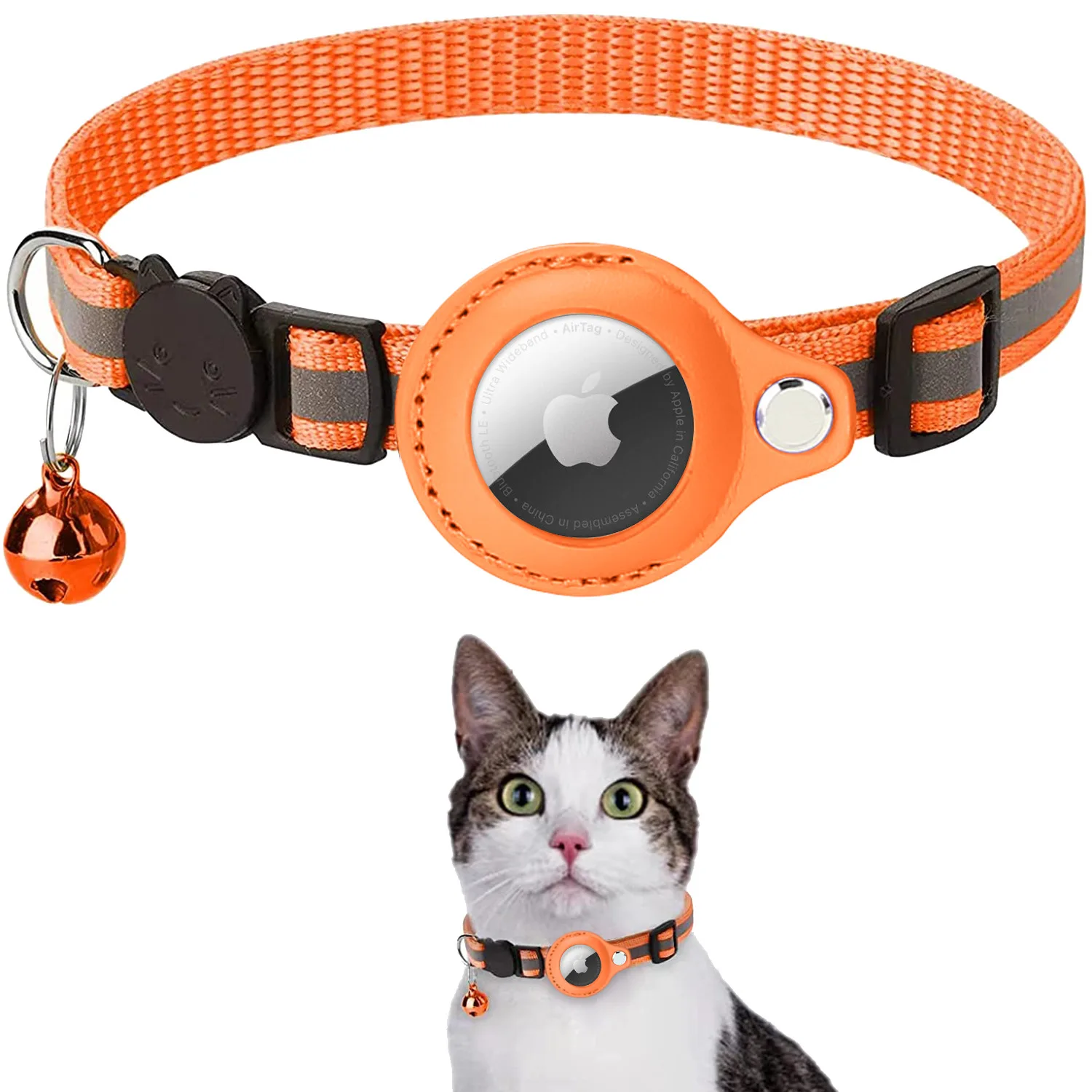 

Airtag Case Collar for Cats with Protective Case for Anti Lost Locator Tracker Reflective Pet Collars Cat Dog Accessories
