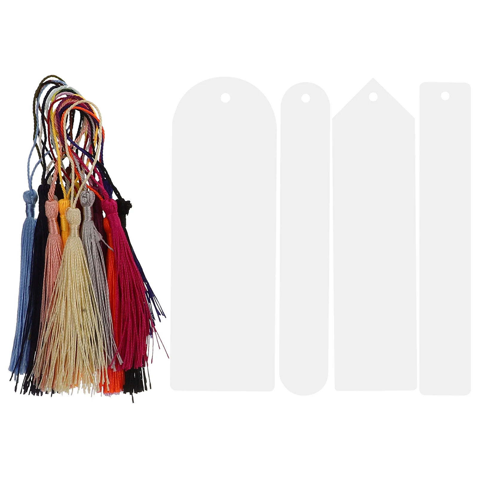

Bookmarksbook Blank Tassel Tassels Markers Diy Acrylic Bag Hanging Tag Tags Craft Student Marker Gift Page Goodie Fillers