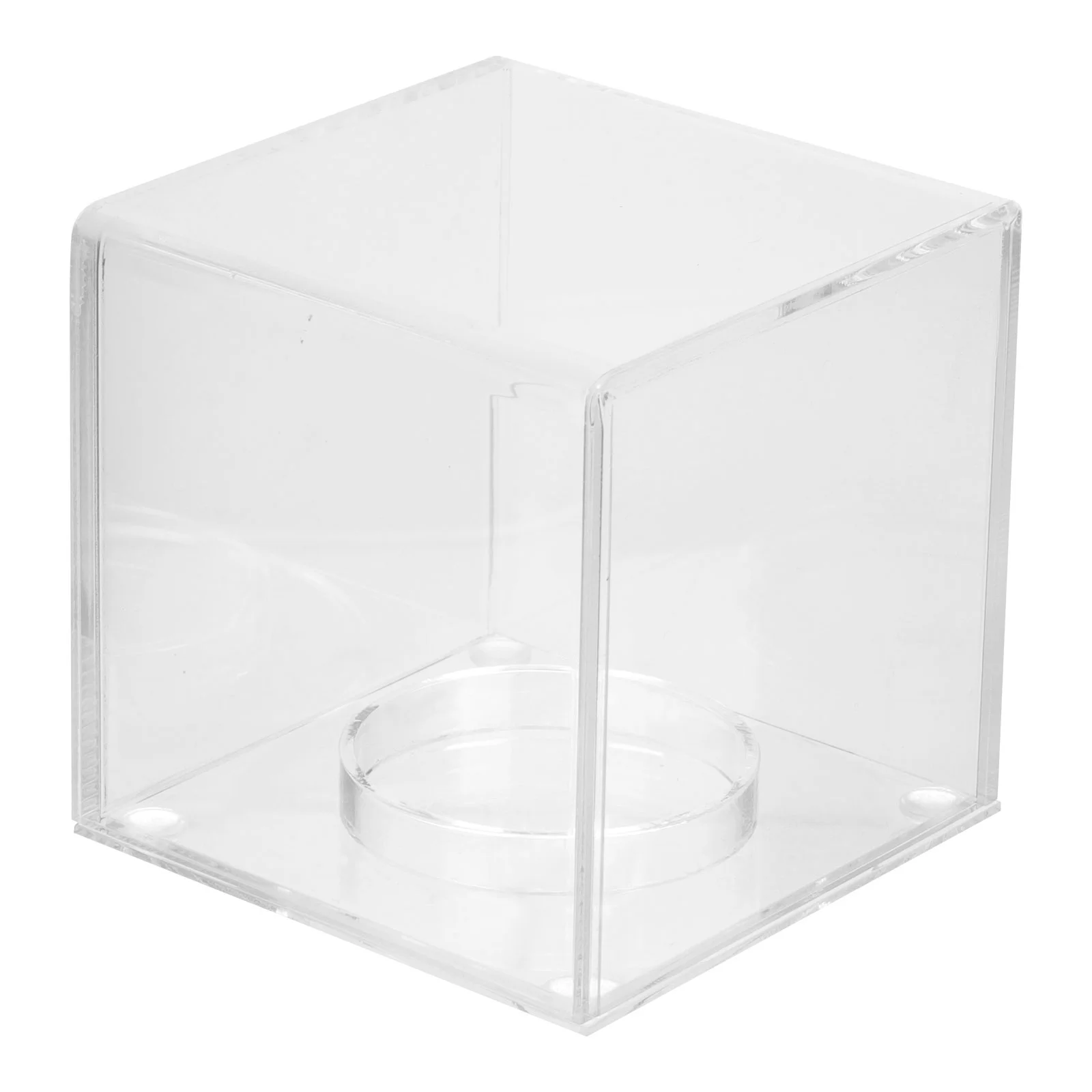 

Displaycase Baseball Box Cube Acrylic Softball Cases Holder Memorabilia Stand Transparentclear Boxes Protector Autograph Shelf
