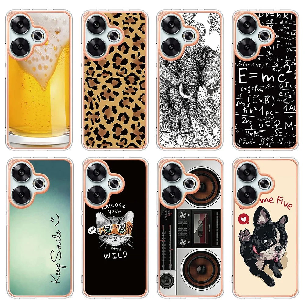 Чехол из ТПУ для Xiaomi Poco F6 X6 X5 F5 M6 Redmi 13C 12C 11A A3 Turbo 3 Note 13 12 Pro Plus Силиконовый чехол