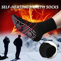 self heating magnetic socks women men self heated tour therapy comfortable winter warm massage sokken pression xmas dropship