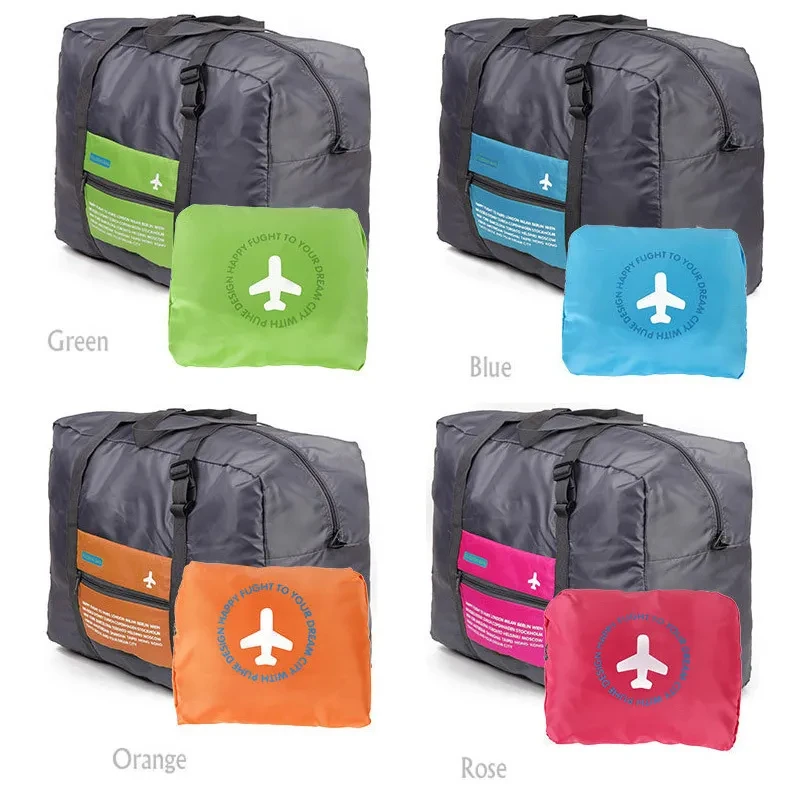 

32L Large Capacity Travel Hand Luggage Bag Big Size Folding Carry-on Duffle bag Foldable Nylon Travel Bag Fashion Duffle Bag