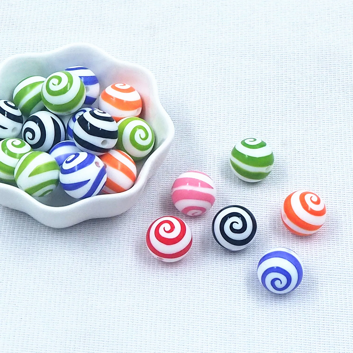 50 шт. круглые силиконовые бусины Chenkai 15 мм