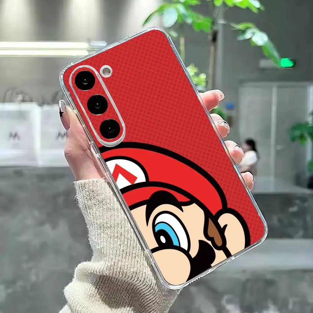 Фото Чехол для телефона Samsung Galaxy A91,80,73,72,71,53,52,32,31,22,21s,20 с рисунком Super T-MarioS Bros, прозрачный чехол №5