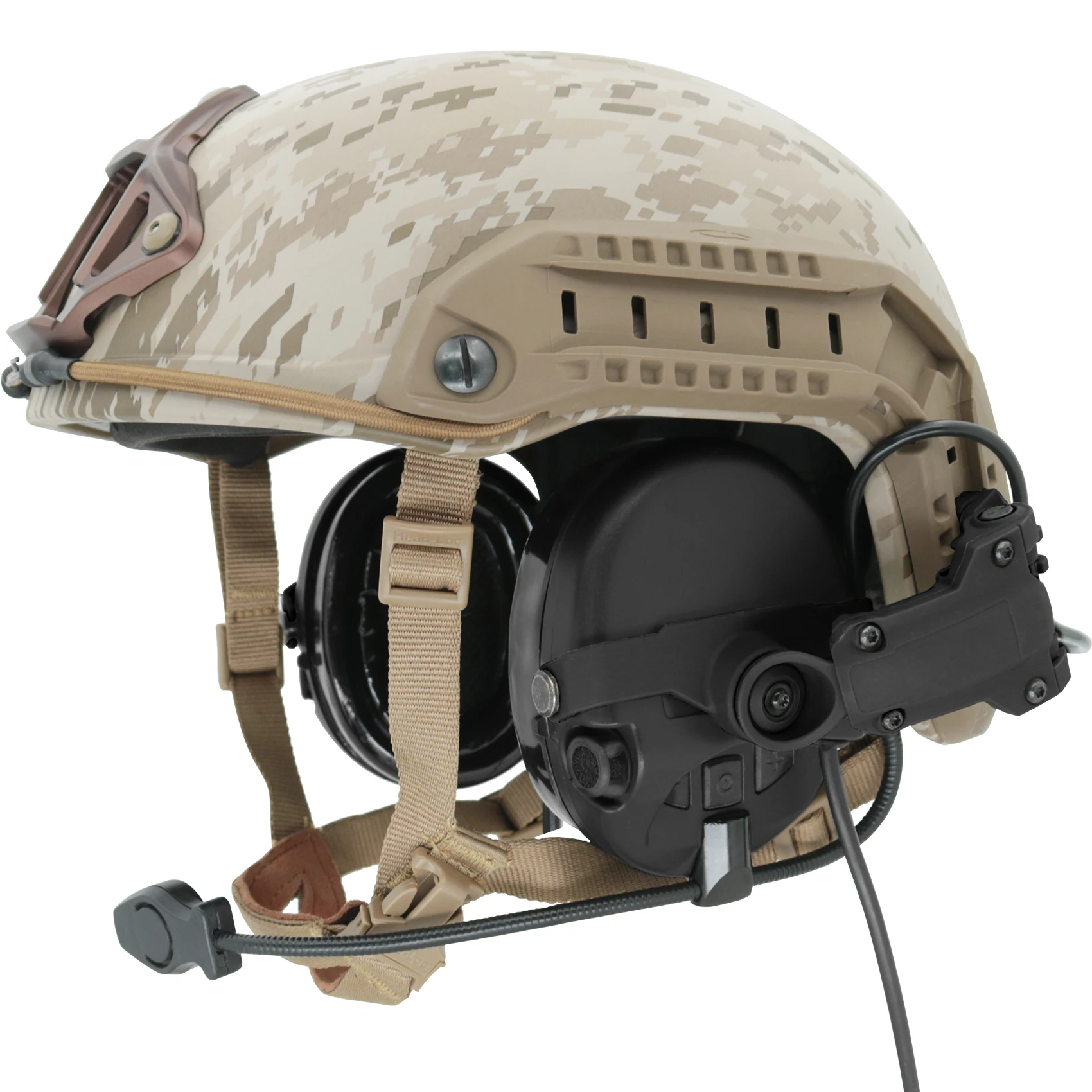 Hunting Shooting Tactical Sports Helmet ARC Rail Mount SORDIN Noise Cancelling Hearing Protection Headphones