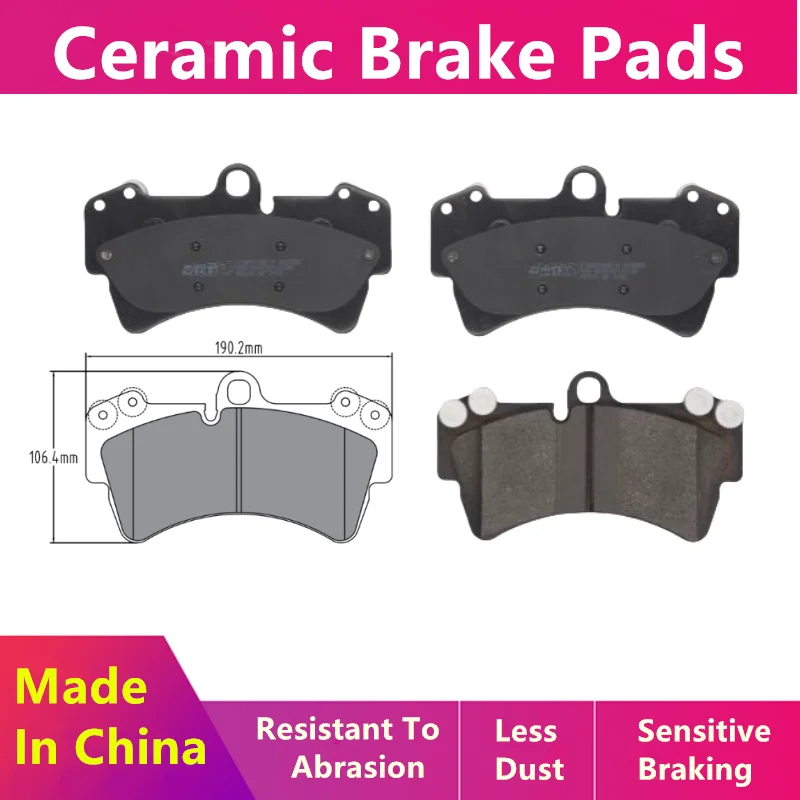 do Volkswagen Touareg 4motion (7l) (2002-2010) przednie klocki hamulcowe/części samochodowe D1014