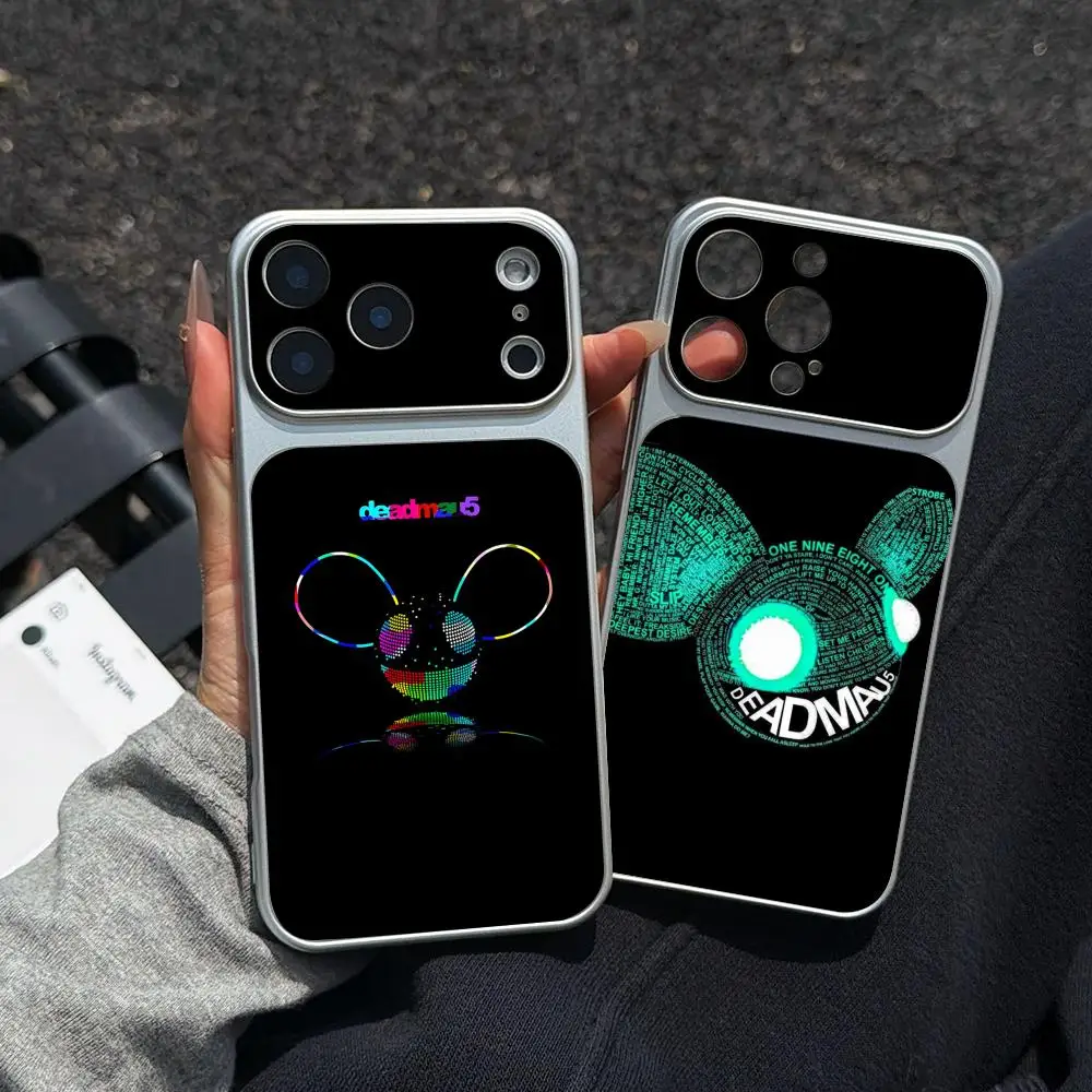 Фото Чехол для телефона DJ Deadmau5 из текстурированной кожи ягненка для iPhone 17 16 15 14 13 12 11 Pro Max Plus №3