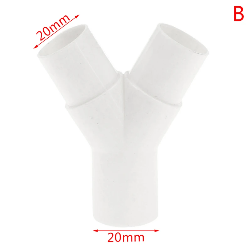 

HELTC Тройник ПВХ 16/20 мм белый