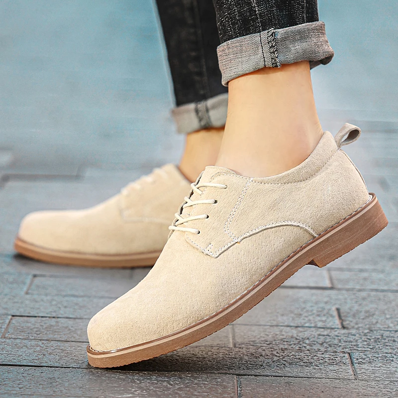 

Men Shoes England Trend Casual Shoes Male Suede Oxford Wedding Leather Dress Shoes Men Flats Zapatillas Hombre Plus Size mn