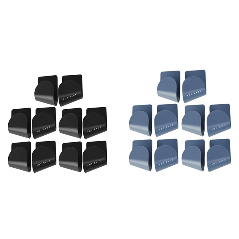 

5 Pairs Of Wall-Mounted Pot Lid Storage Racks Plastic Pot Lid Storage Racks
