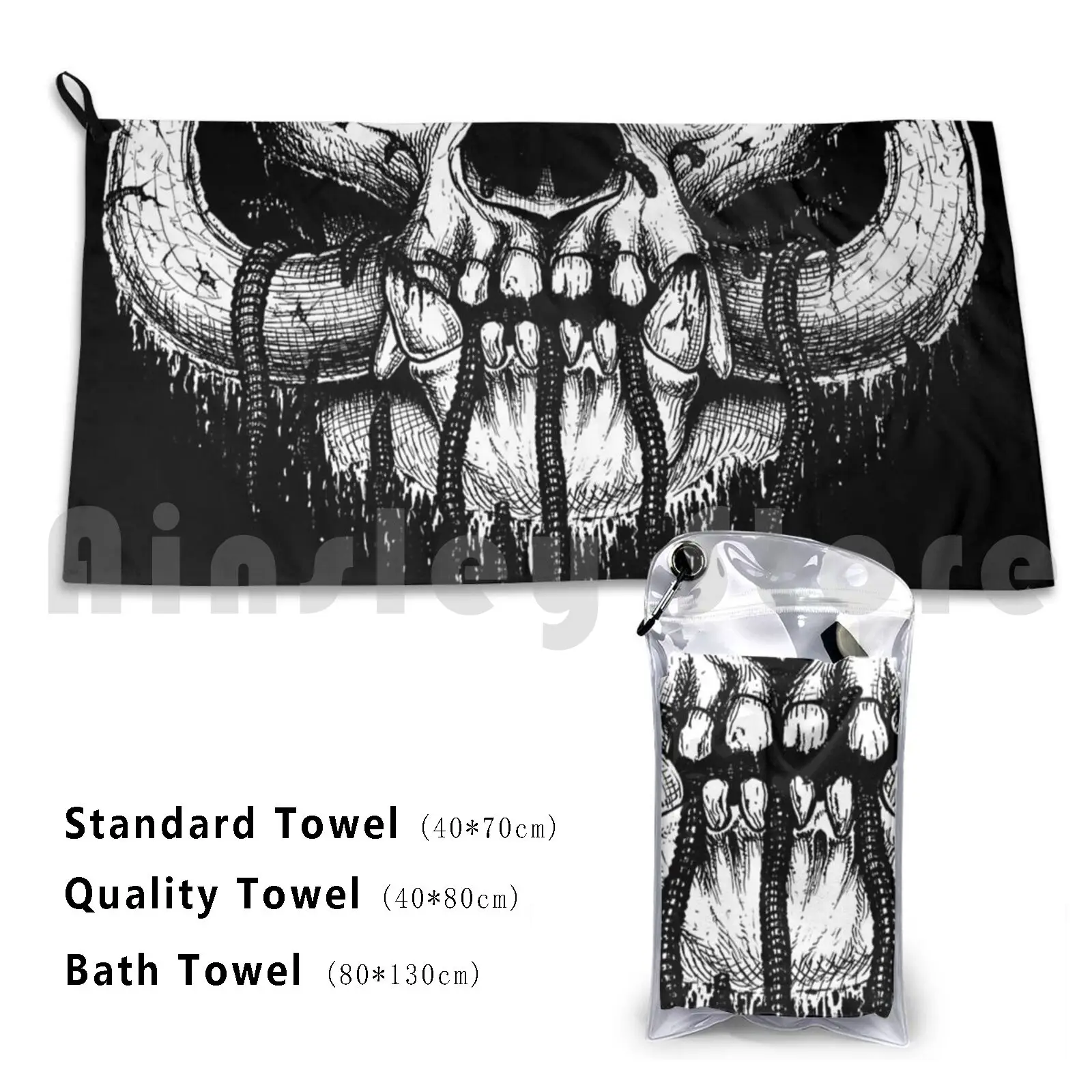 

Полотенце Metalhead 273, металлические головки, плохой череп, тяжелый металлический череп