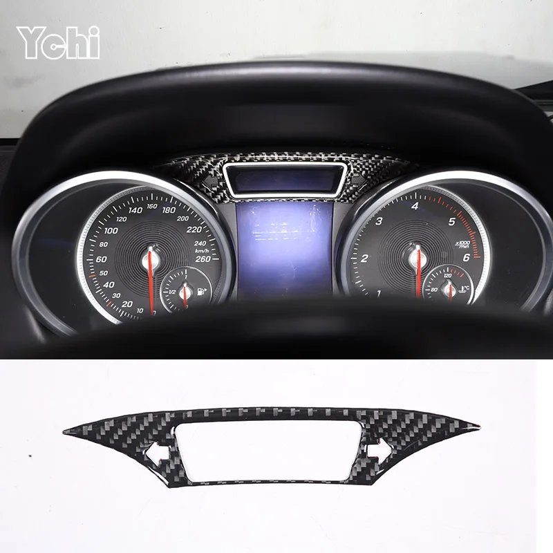 

Для Mercedes-Benz G-Class W463 2013-2018 мягкое углеродное волокно Автомобильная панель управления фоторамка наклейка аксессуары для интерьера