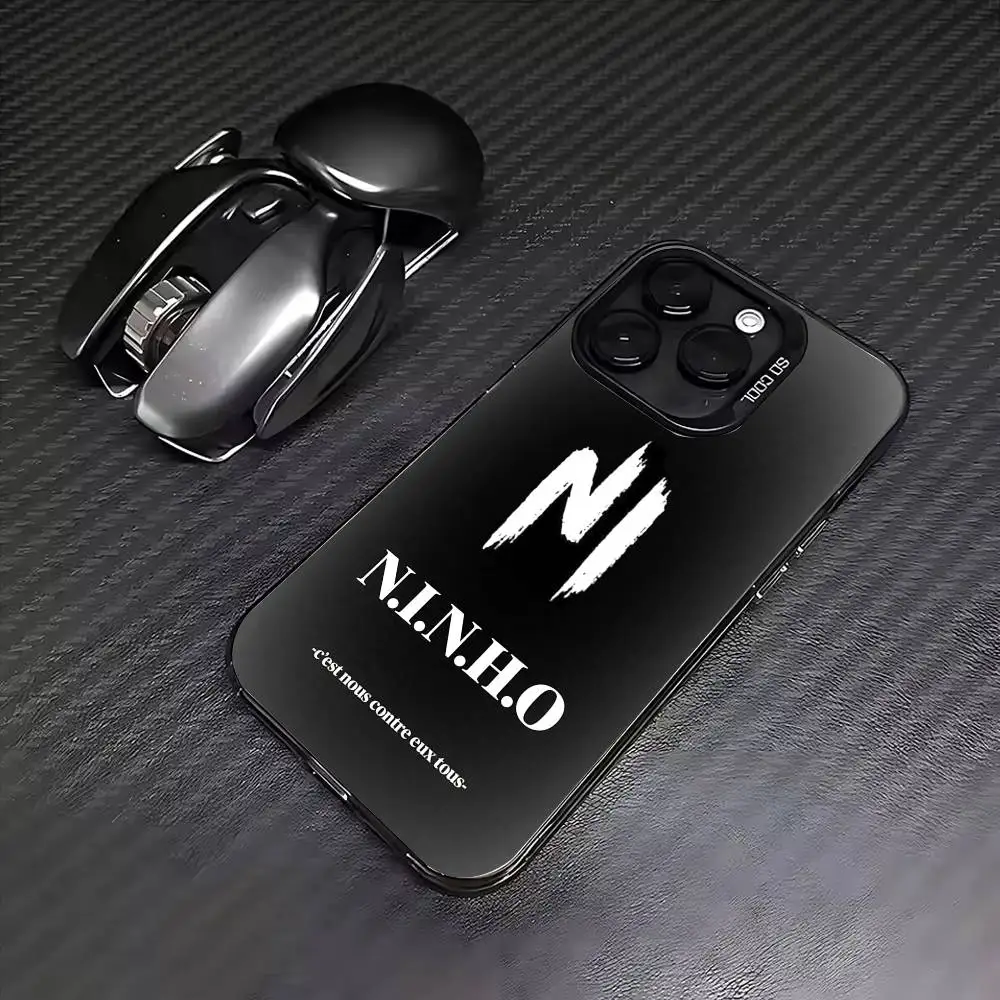 Фото Чехол для телефона Rapper N-Ninho N-NI для iPhone 17,16,15,14,13,12,11 Plus, Pro Max, цветной серебристый чехол для телефона №3