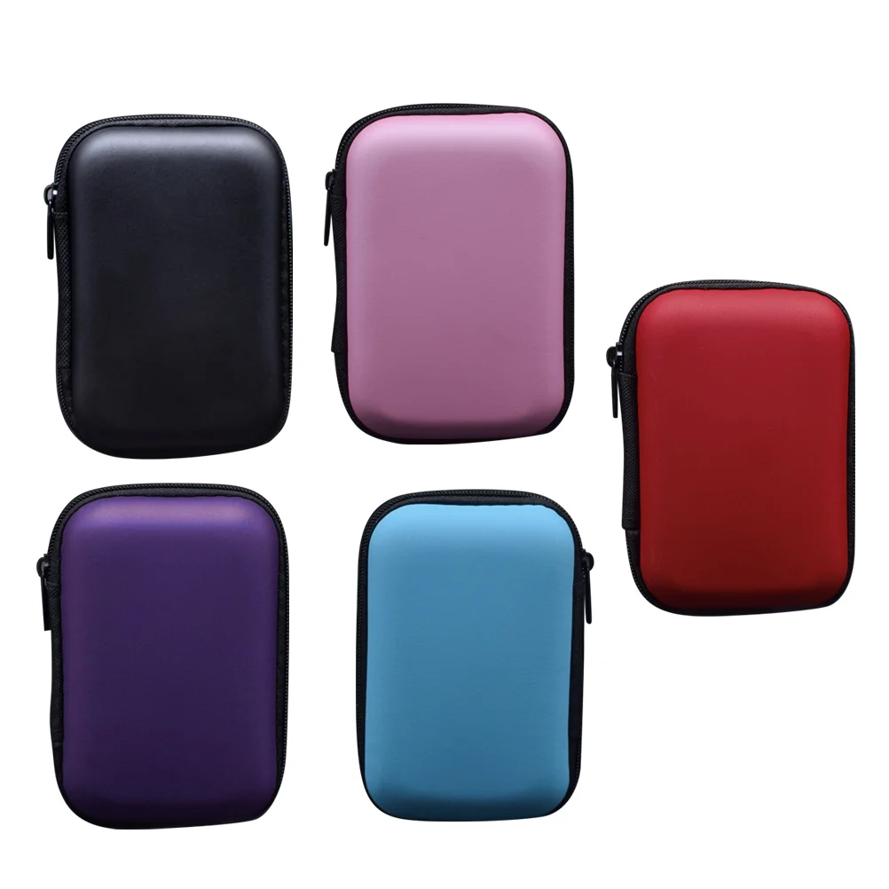 

5pcs Creative Zipper Bag Headset Storage Box Data Cable Headphone Cable Storage Box