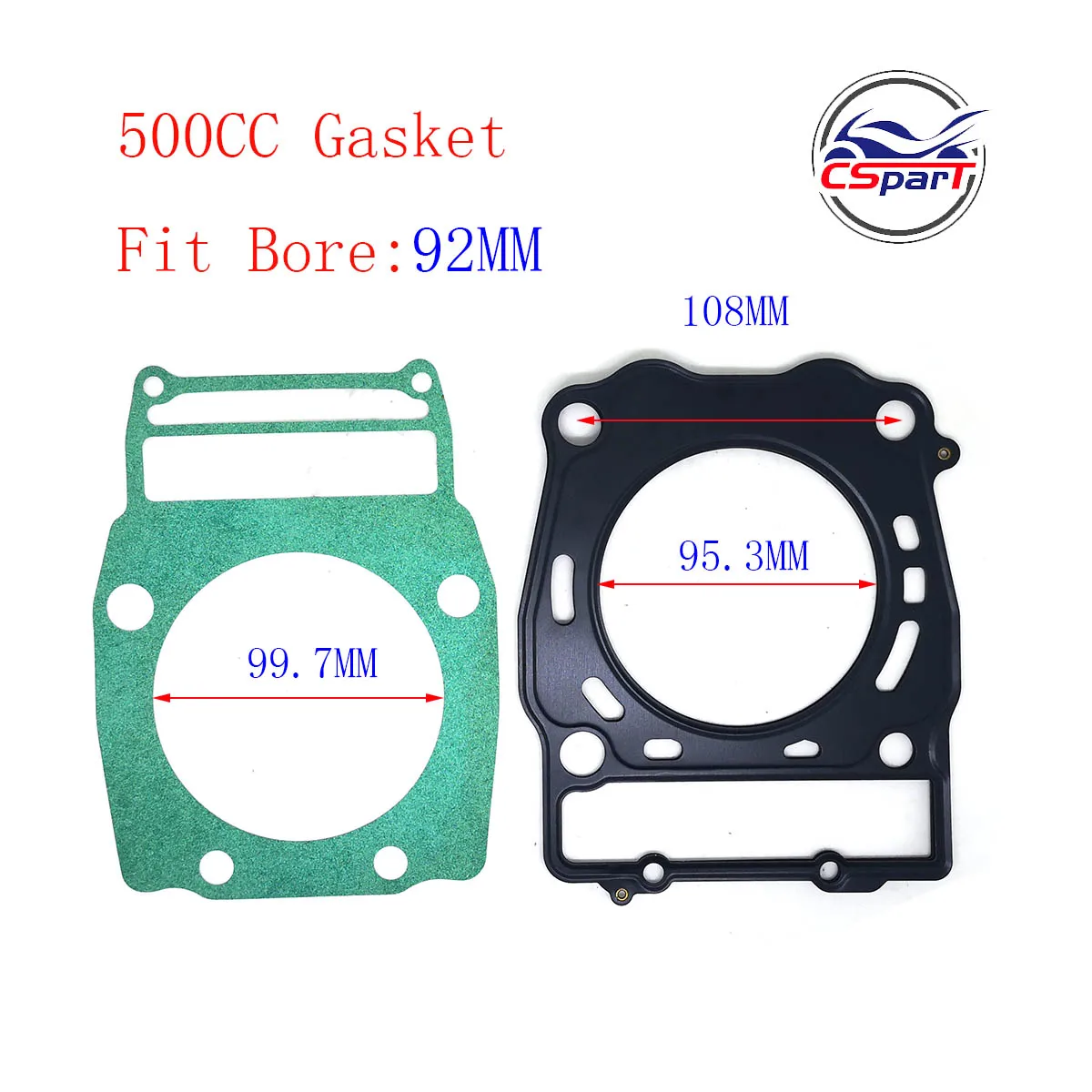 Фото 92 мм 23 мм набор поршневых колец для XinYang Kazuma Jaguar XinYang 500 500CC ATV UTV Quad Запчасти №2