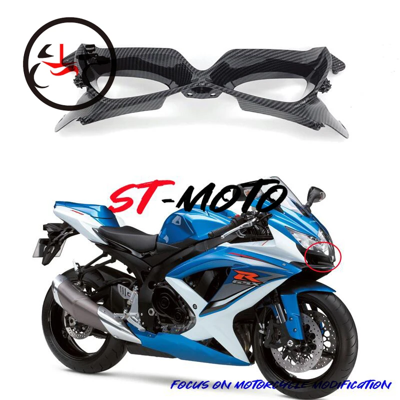 

For Suzuki GSX-R600 GSXR750 K8 2008, 2009, 2010, lower part of front headlight intake ventilation pipe head cover cover cowling