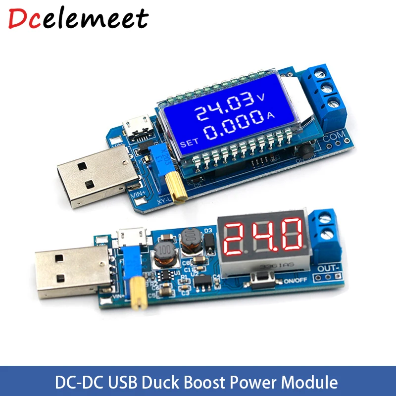 

DC-DC 5V to 3.5V / 12V USB Step UP Module Down Power Supply Module Adjustable Boost Buck Converter Out DC 1.2V-24V