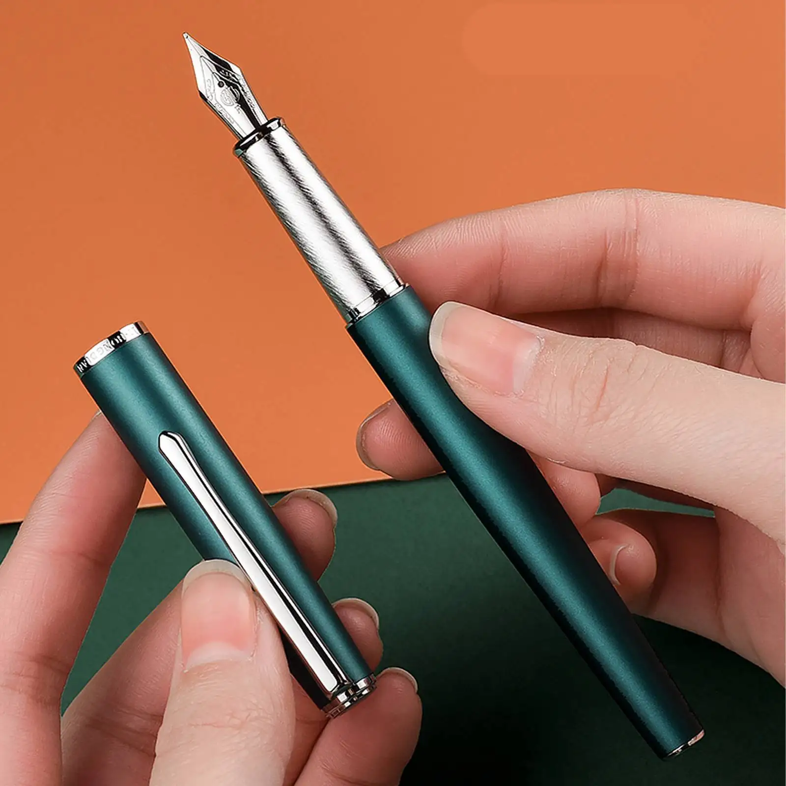 

Hongdian 920C Metal Iridium Fountain Pen Extra Fine/ Fine Pen Nib Writing Gift