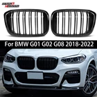 Передняя решетка радиатора для BMW X3 X4 G01 G02 G08 2018-2022, 2 шт.
