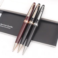 hot mb monte ballpoint pen black resin rollerball pen blance luxury 163 promotion fountain pens no gift box