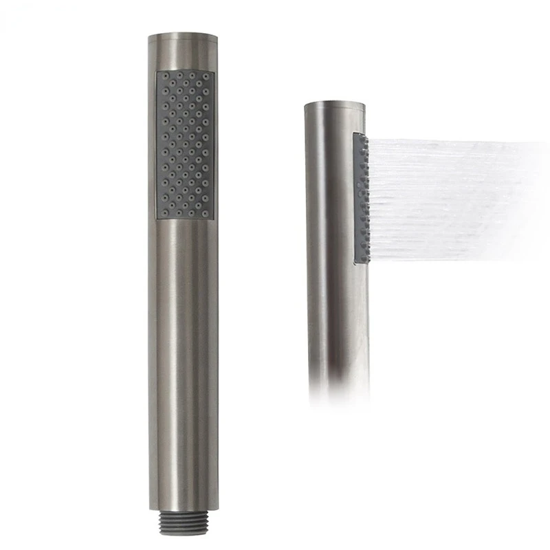 

Stainless Steel Brushed Bathroom Handheld Shower Head Bath Sprinkler 1.5 Meter Shower Hose Wall Mounted Bracket