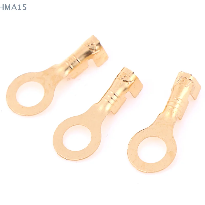 100 шт. 4 2 мм золотой латунный круглый разъем для провода питания