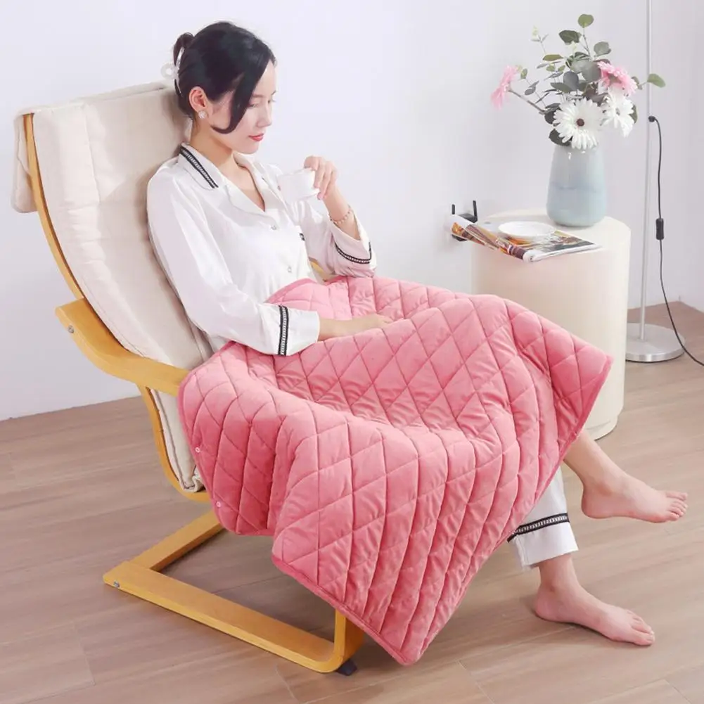 

1 Set Electric Blanket Fast Heating-up Household Office USB Warming Heated Pad Shawl Heating Blanket Warming Product Body Warmer