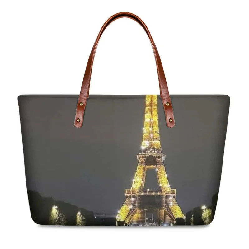 

Custom Female Large Capacity Simple Architectural Design Travel Out Storage Bag