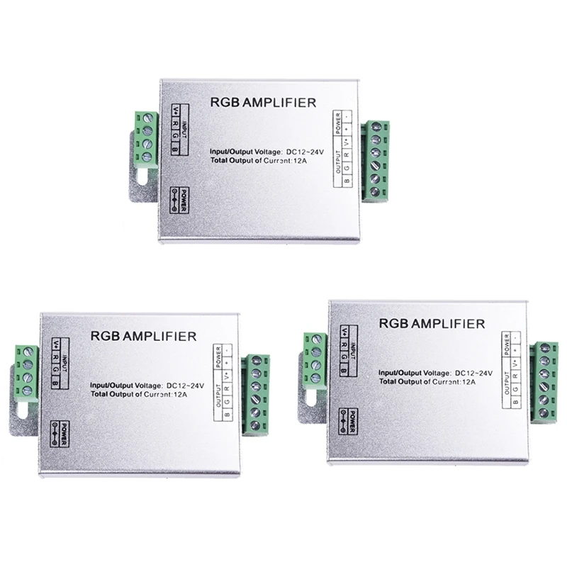 

3-х светодиодный Усилитель постоянного тока 12 В, светодиодные ленты RGB, усилитель сигнала