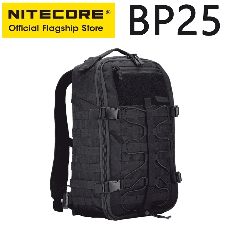 

NITECORE BP25 25L Travel Backpack 1000D Nylon Tactical Rucksacks Waterproof Trekking Hunting Fishing Bag Molle System Men Women