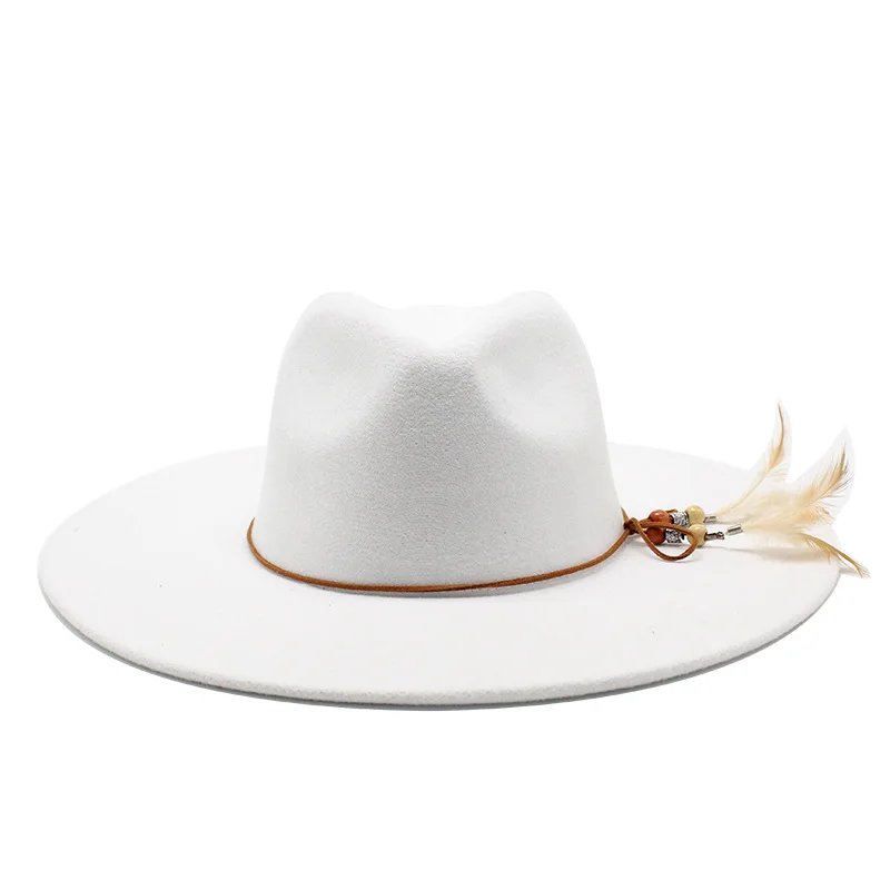 

Шляпа Федора с широкими полями для мужчин и женщин, модная пляжная Панама, элегантная Вуалетка, свадебная шапка с рисунком, головной убор, те...