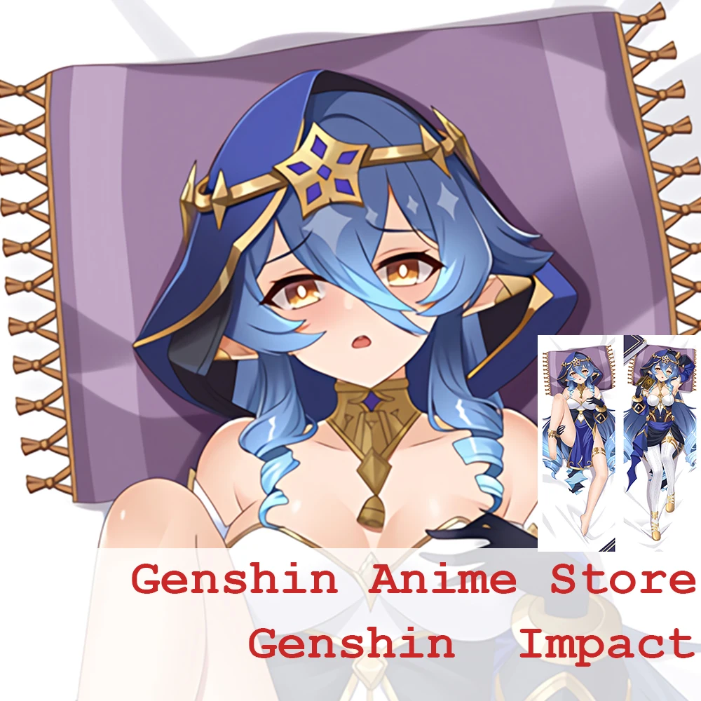 

Аниме игра Genshin Impact Layla Dakimakura Длинная Подушка Чехол двухстороннее обнимающее тело Prop чехол Peachskin 2-стороннее украшение для дома