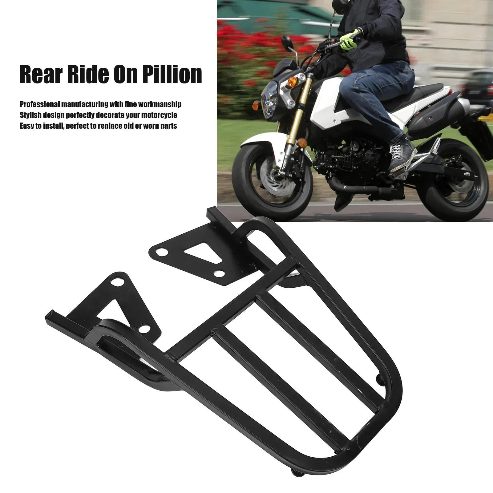 

Motorcycle Rear Luggage Carrier Rack Sissy Bar Luggage Rack Fit For Honda MSX125 Grom msx 125