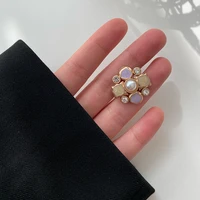 vintage glitter buttons metal rhinestone pearl decorative fur coats needlework diy crafting supplies accessories for sewing 6pcs
