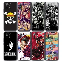 luffy one piece anime phone case for xiaomi mi 11 11t 11x pro lite ne 5g 12 poco x3 f3 m3 m4 nfc pro soft thin cover funda zoro