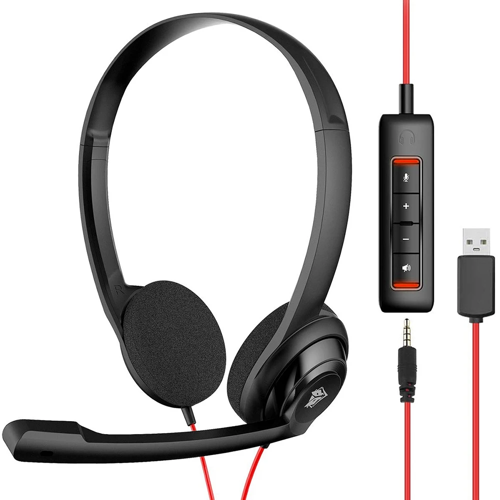 NUBWO USB-гарнитура с шумоподавлением микрофоном для PS5 ноутбука компьютера