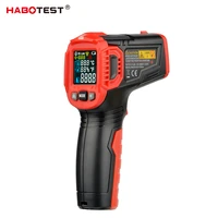habotest ht650c digital infrared thermometer professional industrial pyrometer lcd non contact laser temperature humidity meter