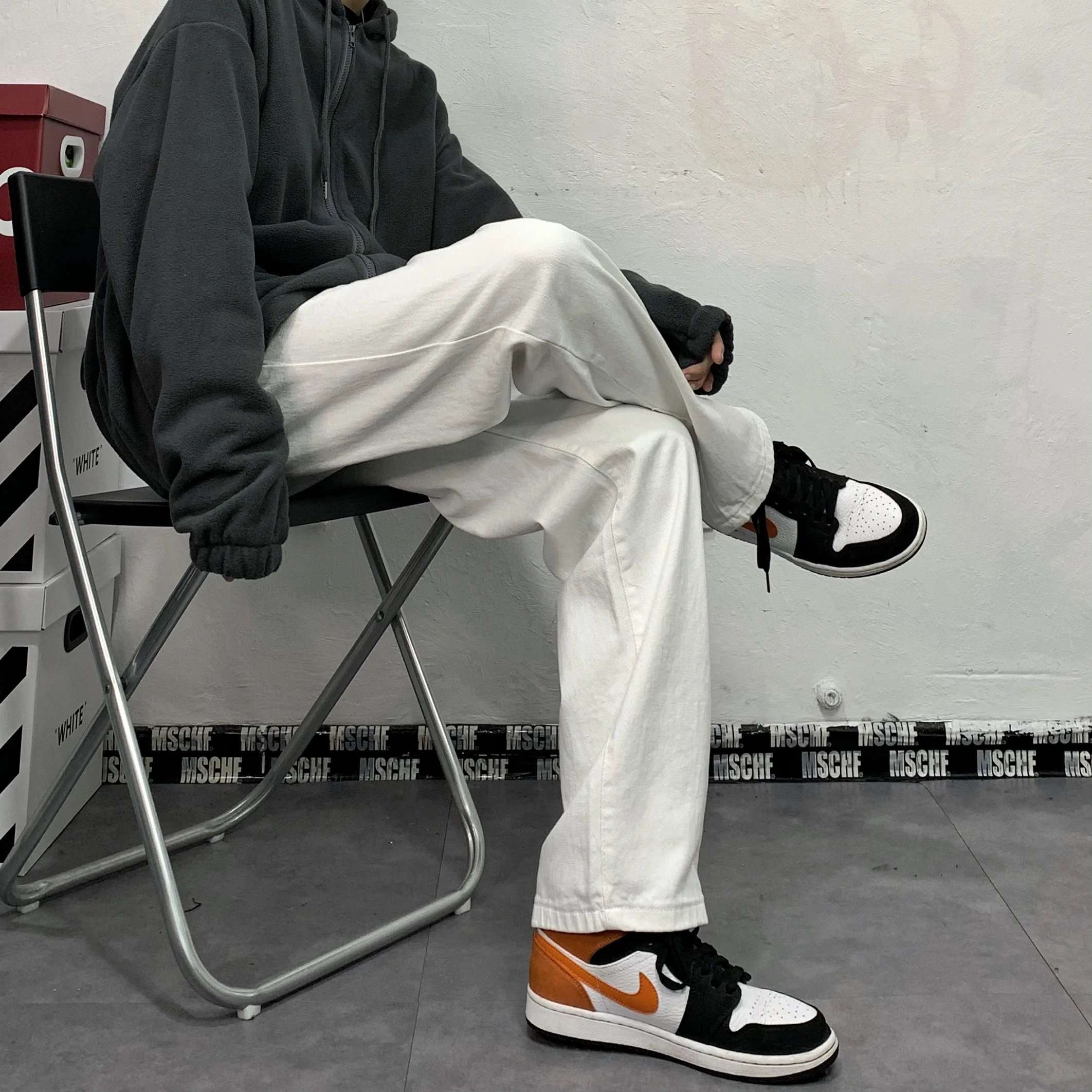 Men's Pants Loose Wide Leg Pants Y2k Women's Jeans Korean Fashion Streetwear Hip Hop Men's Pants Jeans Aesthetics Ins Hot Sale